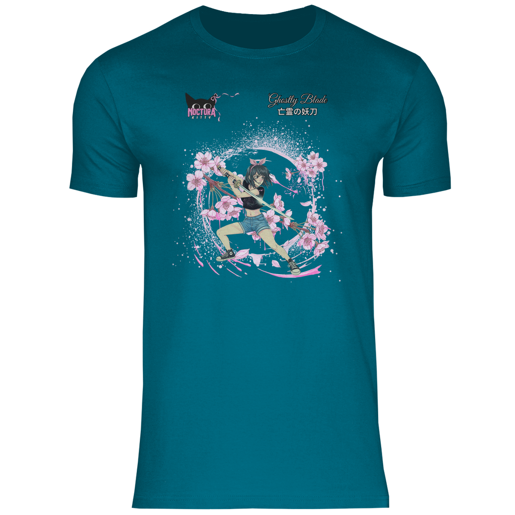 Herren T-Shirt "Ghostly Blade" Premium Ribbon Edition