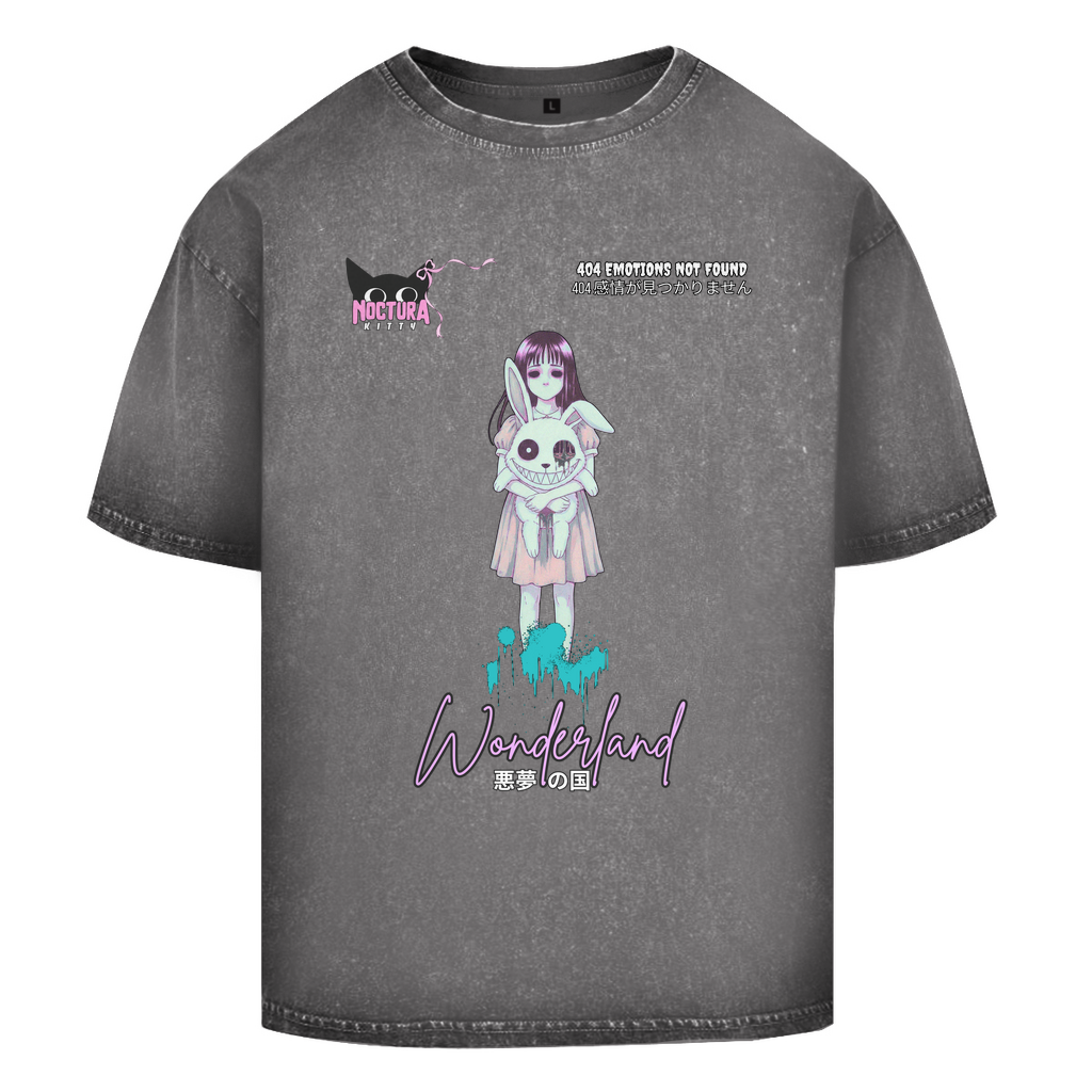 Unisex Oversize T-Shirt Washed "Wonderland"  Premium Ribbon Edition