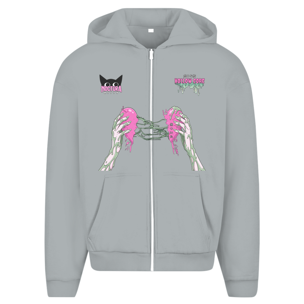 Unisex Oversize Zip Hoodie "Hollow Core" Premium Edition
