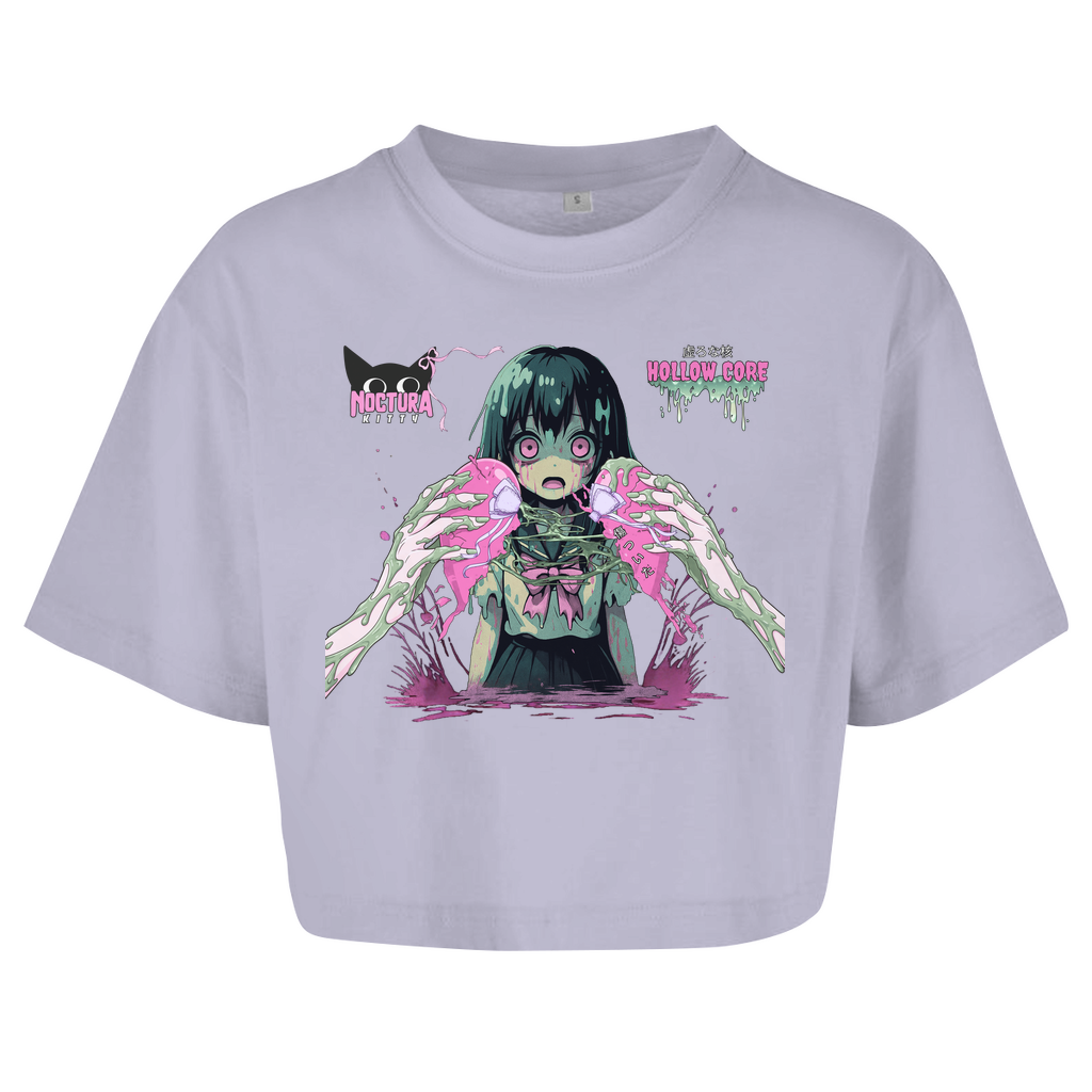 Oversized Crop Top "Hollow Core" Ribbon Edition