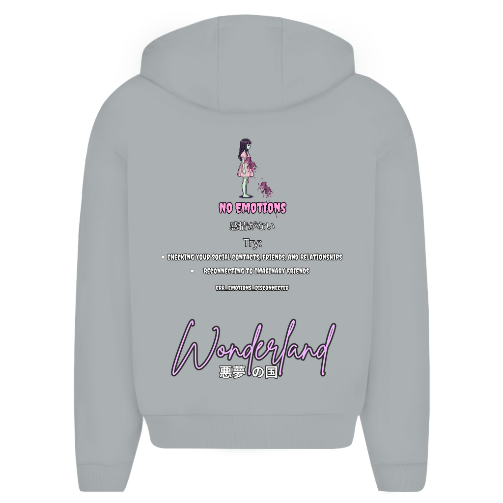 Unisex Oversize Zip Hoodie "Wonderland" Premium Ribbon Edition