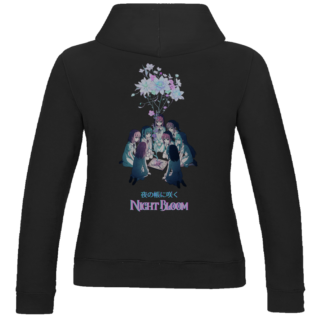 Damen Hoodie "Night Bloom" Premium Ribbon Edition