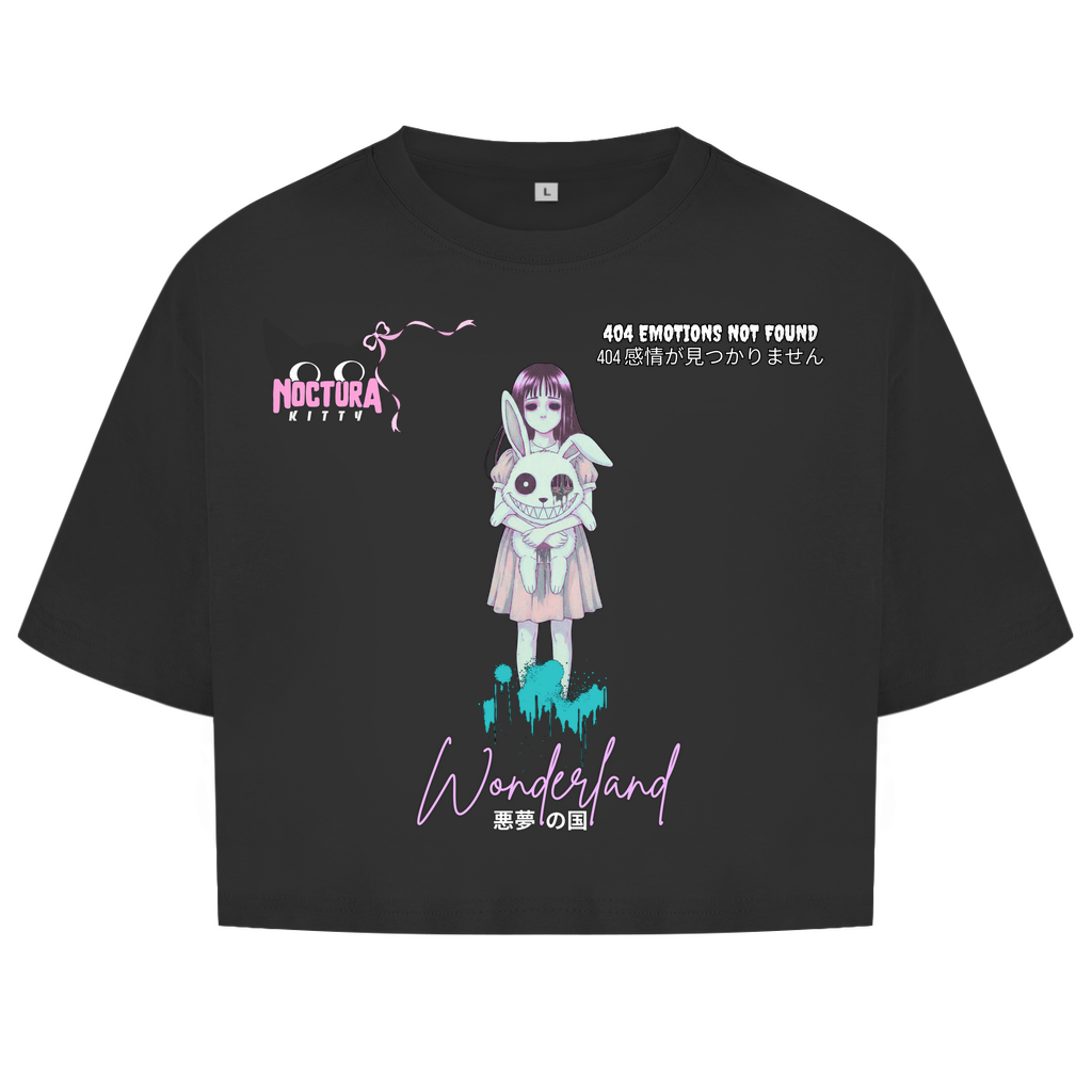 Oversized Crop Top "Wonderland" Ribbon Edition