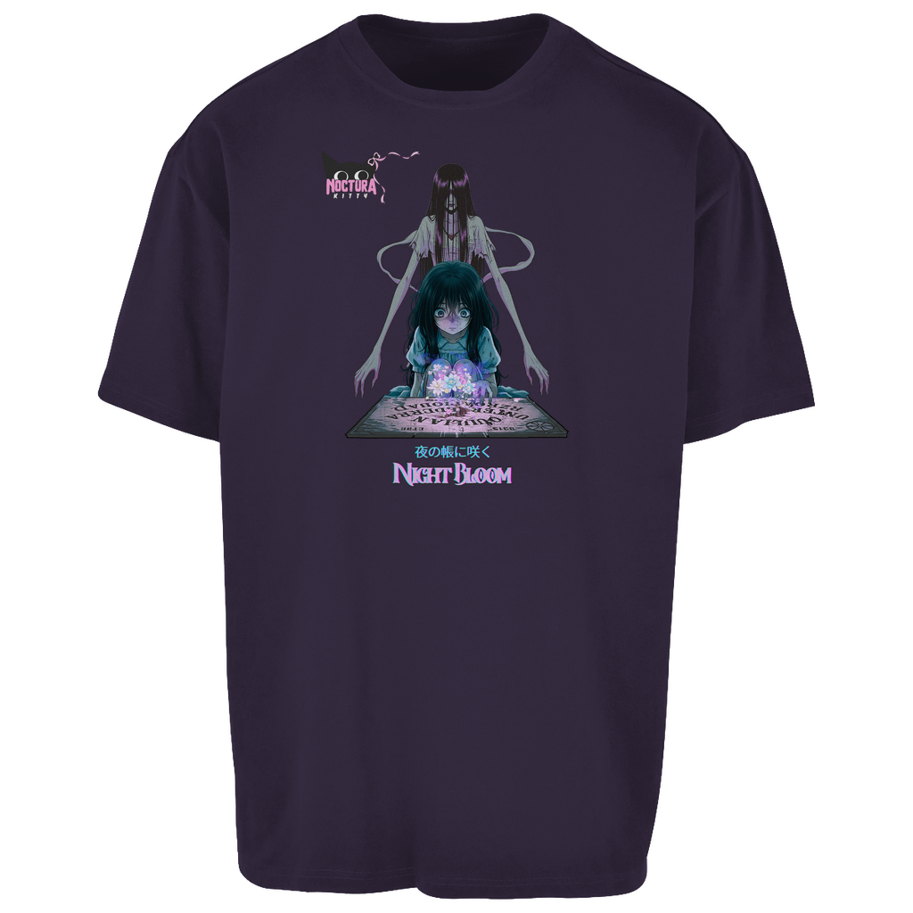 Unisex Oversize T-Shirt "Night Bloom"  Premium Ribbon  Edition