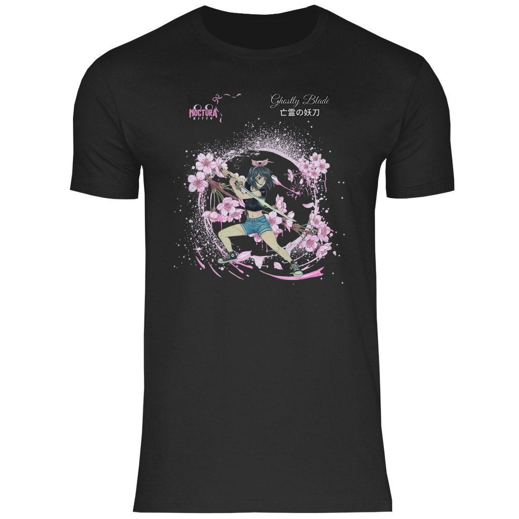 Herren T-Shirt "Ghostly Blade" Premium Ribbon Edition