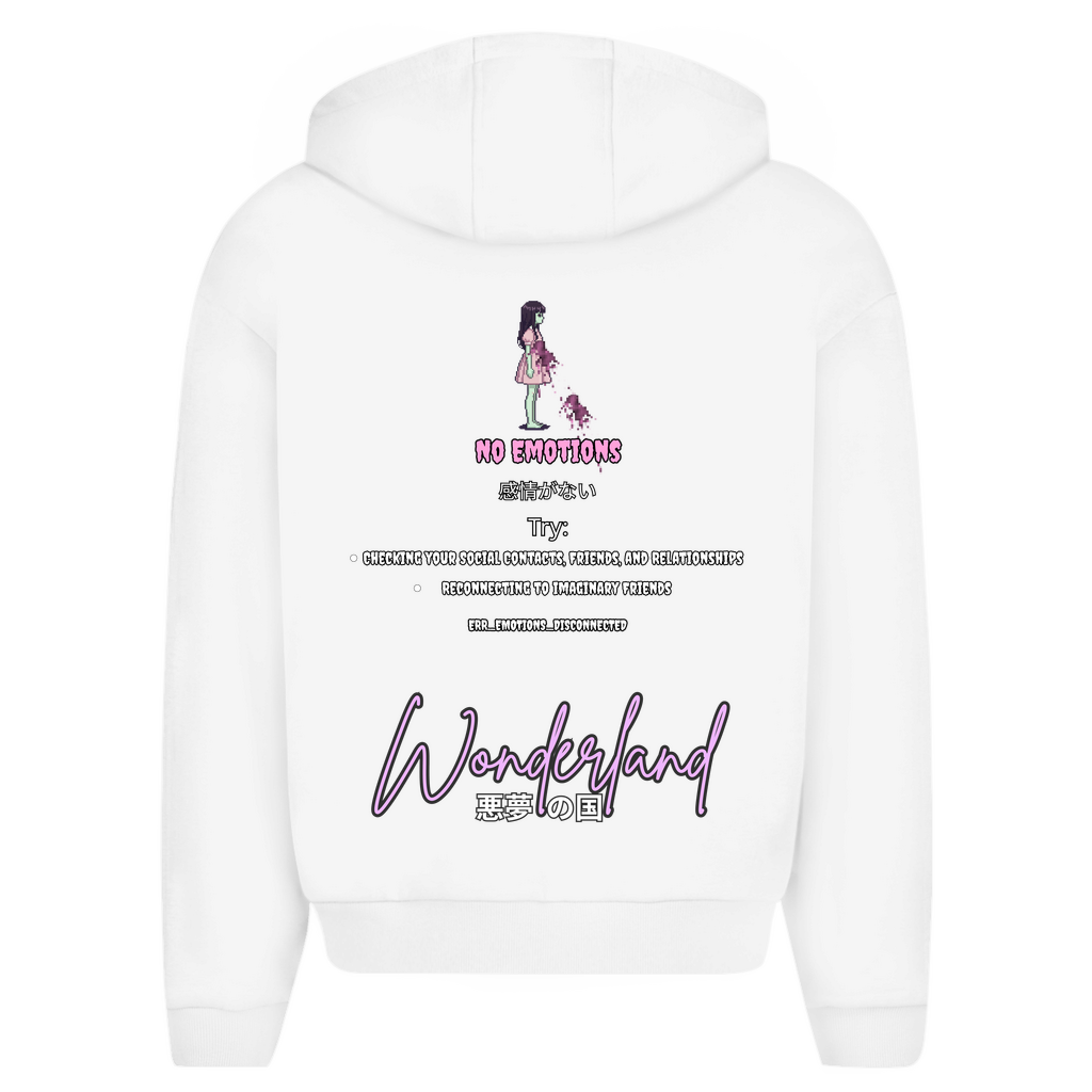 Unisex Oversize Zip Hoodie "Wonderland" Premium  Edition